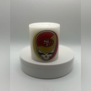 San Francisco 49ers candle